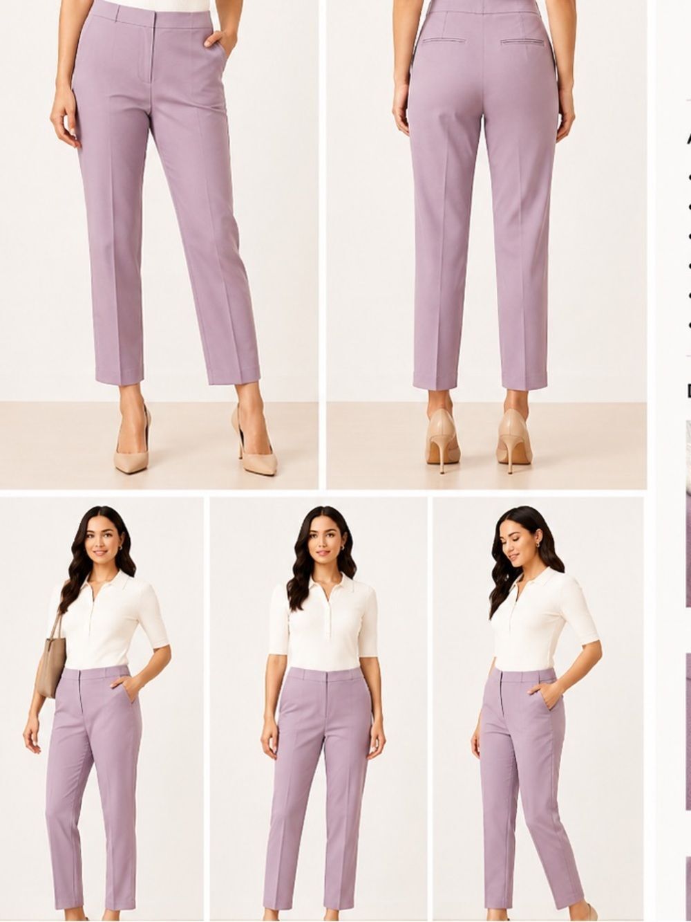 Ann Taylor Petite Lavender Dress Pants